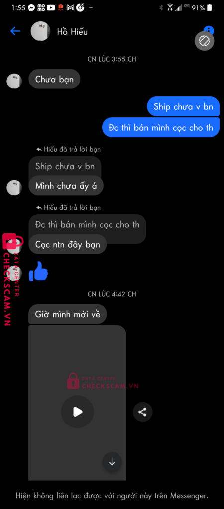 0774518652 HO VAN HIEU Sacombank bị cảnh báo lừa đảo scam