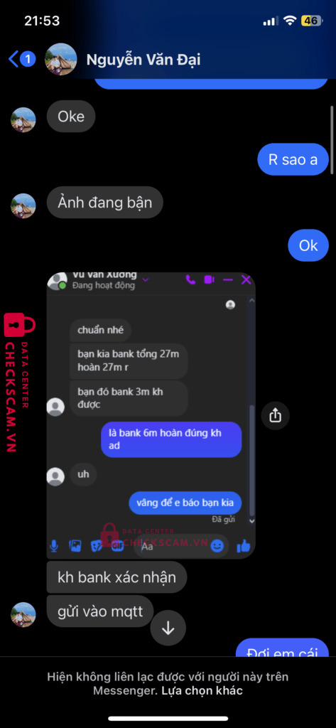 0776603388 NGUYEN VAN DAI VIB bị cảnh báo lừa đảo scam