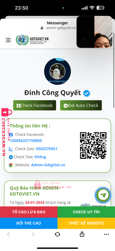 077882123 DINH CONG QUYET VIB bị cảnh báo lừa đảo scam