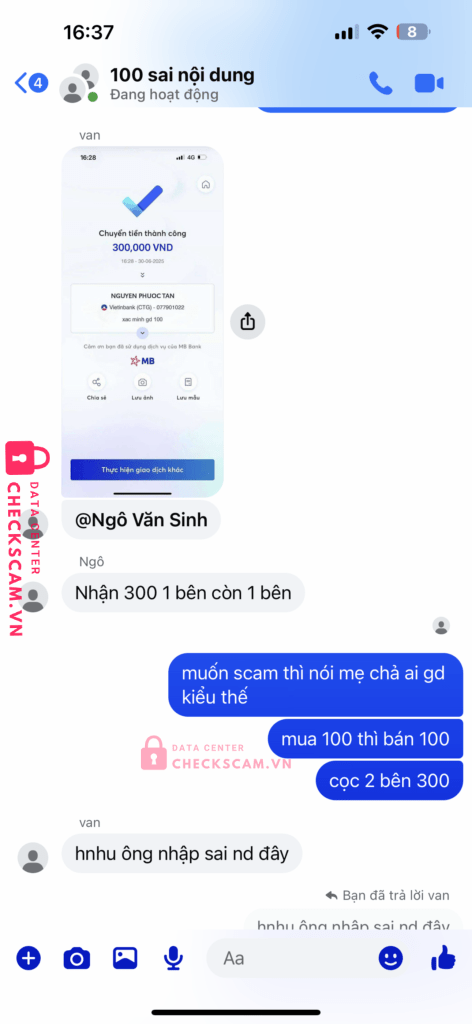 077901022 NGUYEN PHUOC TAN VIB bị cảnh báo lừa đảo scam