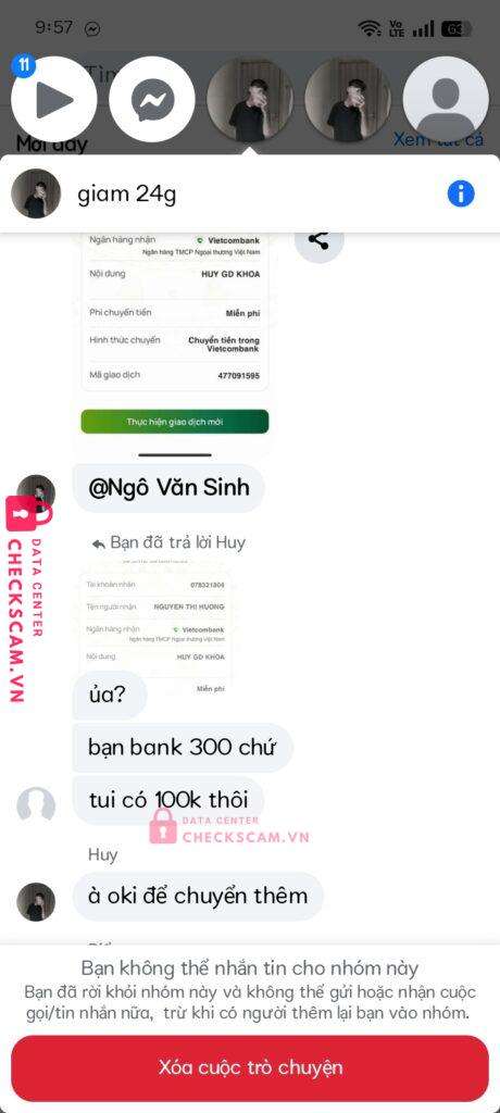 078321804 NGUYEN THI HUONG VIB bị cảnh báo lừa đảo scam