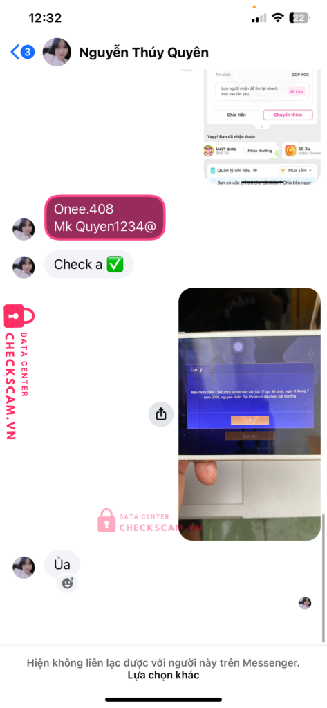 0792721757 NGUYEN THUY QUYEN MB bị cảnh báo lừa đảo scam