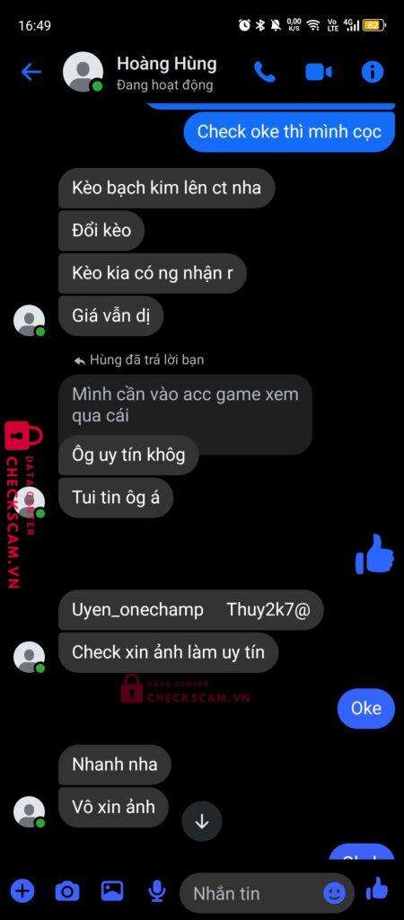 0793395797 Nguyen Quoc Tuan MB bị cảnh báo lừa đảo scam