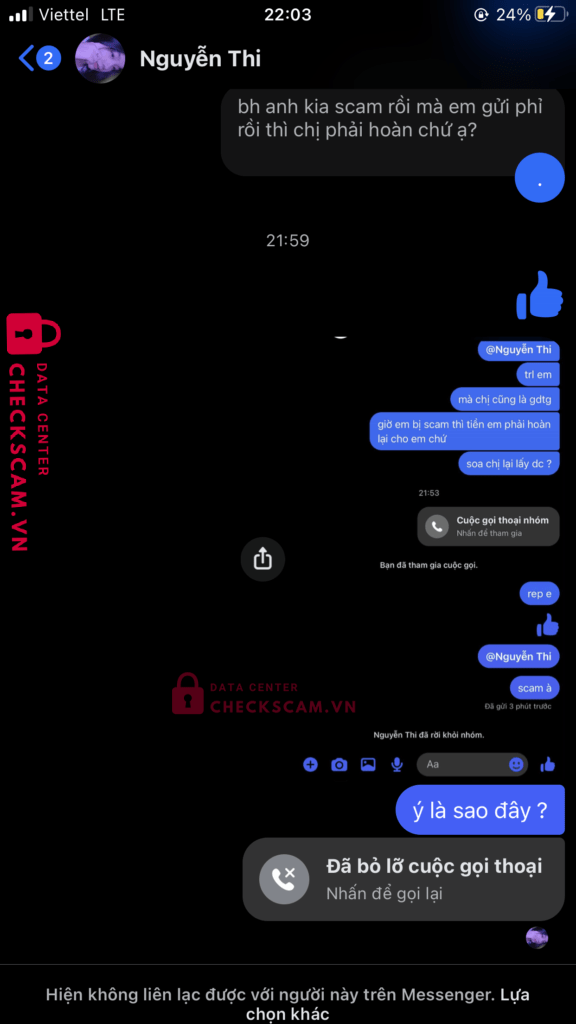 079747772 NGUYEN THI MY LINH VIB bị cảnh báo lừa đảo scam