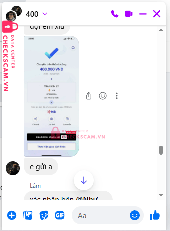 079959326 TRAN KIM LY VIB bị cảnh báo lừa đảo scam