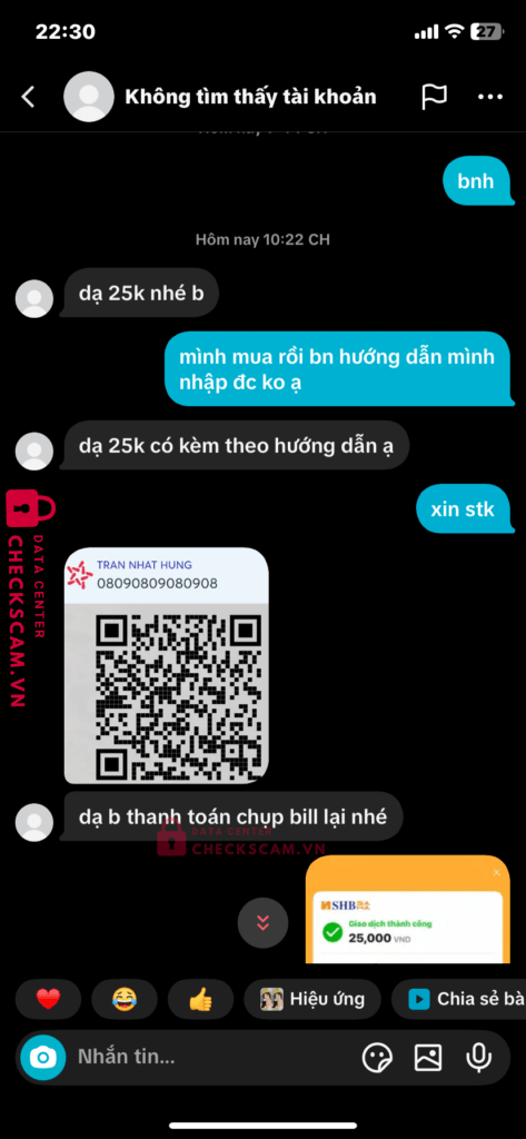 08090809080908 Tran Nhat Hung MB bị cảnh báo lừa đảo scam
