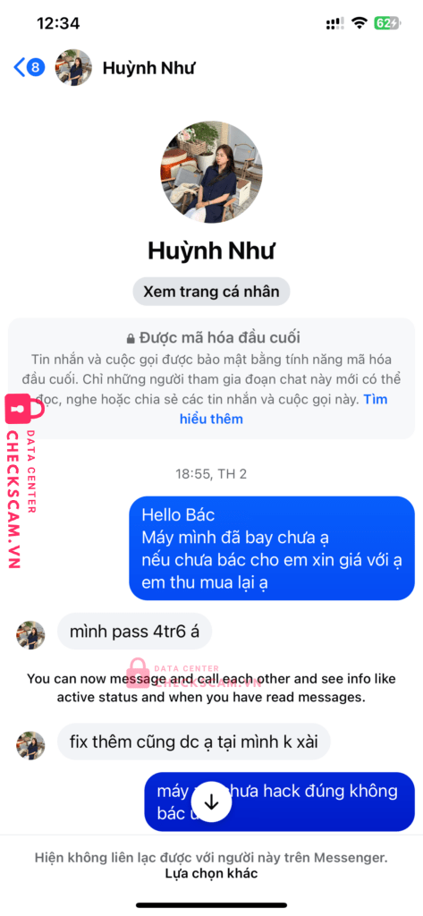 08130400001304 LE HUYNH TO NHU MB bị cảnh báo lừa đảo scam