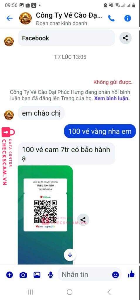 0813300609 Trieu Ton Tien VP BANK bị cảnh báo lừa đảo scam