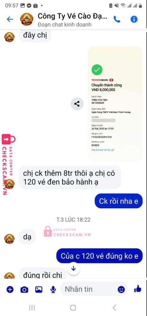 0813300609 Trieu Ton Tien VP BANK bị cảnh báo lừa đảo scam