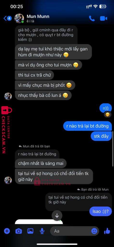 0817083339 Dinh Thi Gia Han MB bị cảnh báo lừa đảo scam
