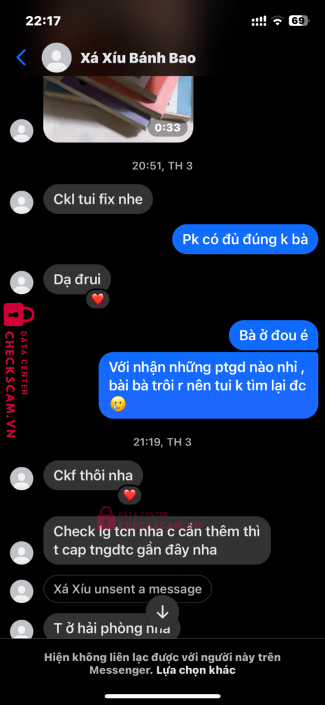 0824063263 TRAN KHANH NGOC MB bị cảnh báo lừa đảo scam