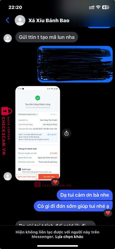 0824063263 TRAN KHANH NGOC MB bị cảnh báo lừa đảo scam
