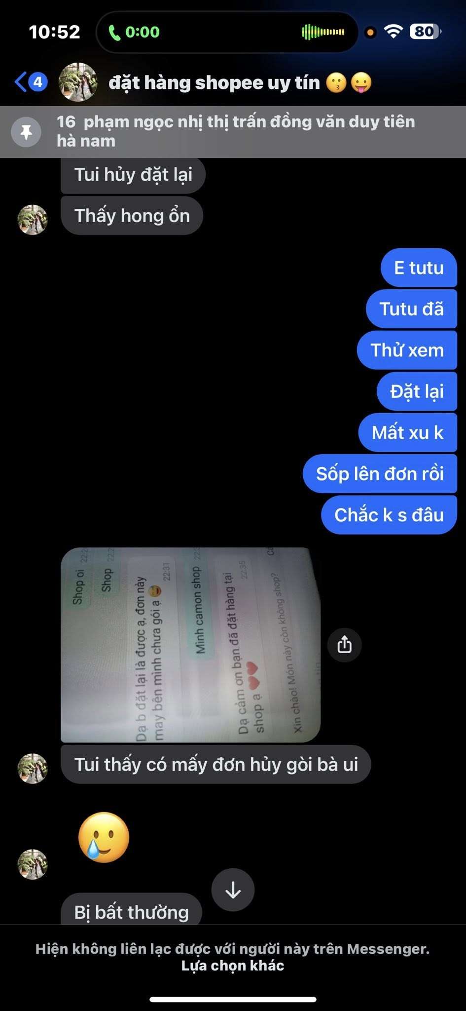 0832455040 Vo Tuong Vy MB bị cảnh báo lừa đảo scam