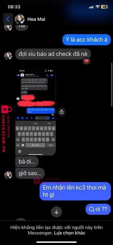 0845017838 TO DUC VIET MB bị cảnh báo lừa đảo scam