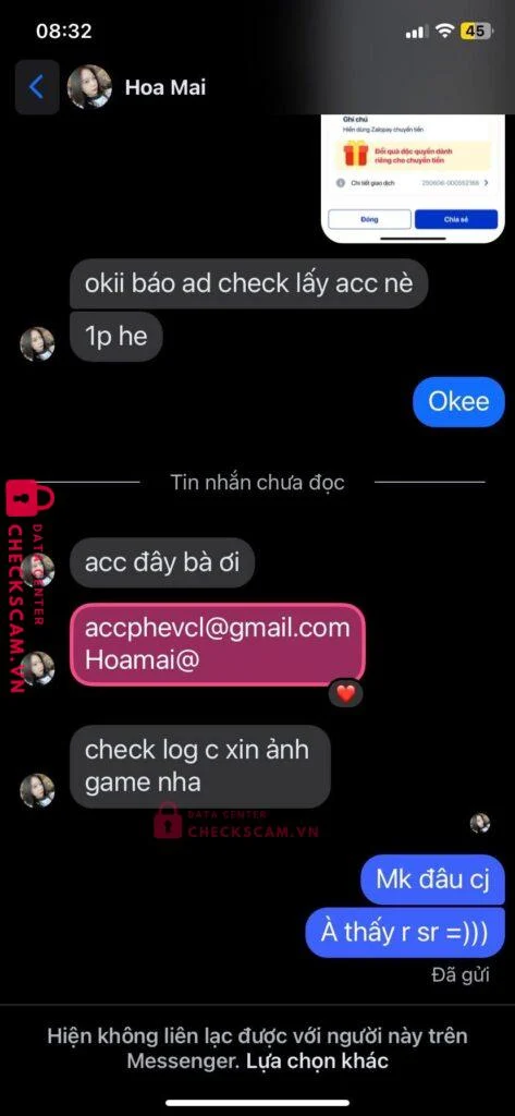 0845017838 TO DUC VIET MB bị cảnh báo lừa đảo scam