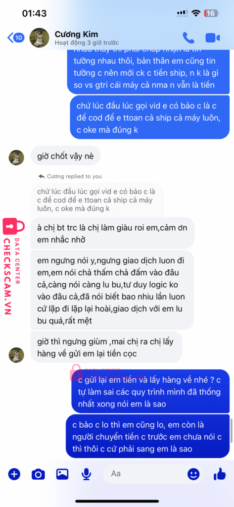 0848991121 LE THI KIM CUONG MB bị cảnh báo lừa đảo scam