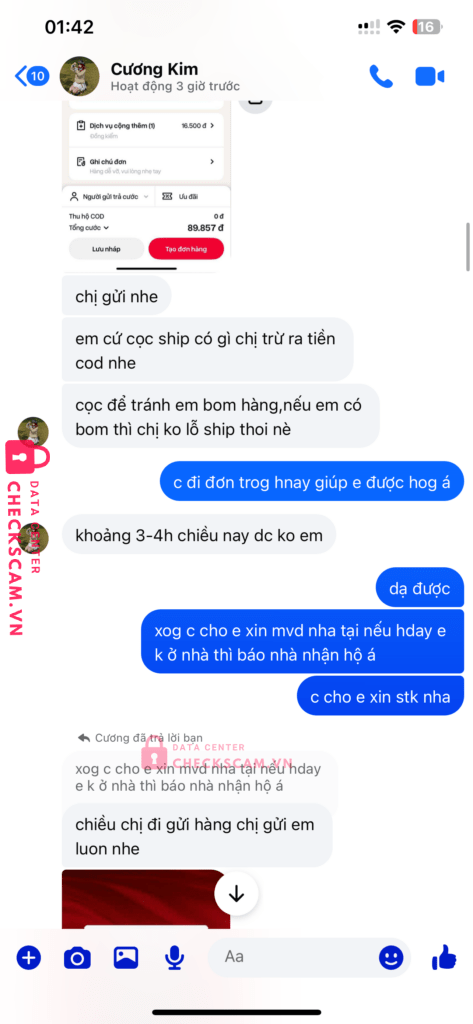 0848991121 LE THI KIM CUONG MB bị cảnh báo lừa đảo scam