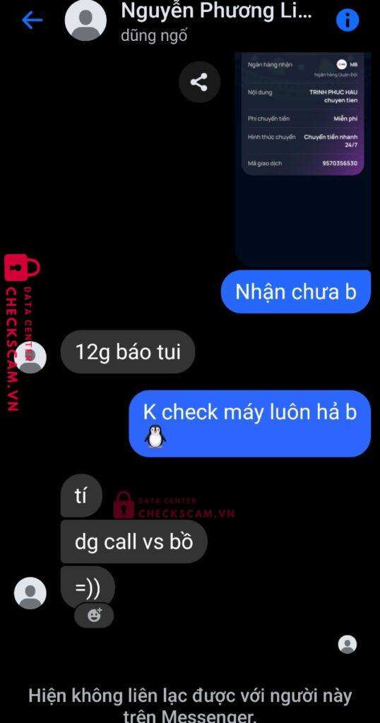 0862096731 Nguyen Minh Anh MB bị cảnh báo lừa đảo scam