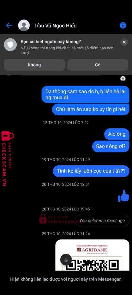 0862402073 DANG DUY ANH MB bị cảnh báo lừa đảo scam