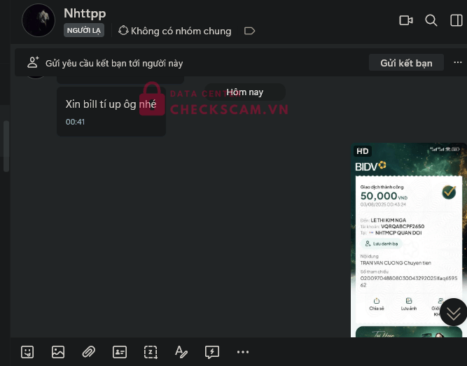 0862774082 LE THI KIM NGA MB bị cảnh báo lừa đảo scam