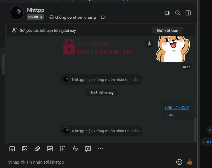 0862774082 LE THI KIM NGA MB bị cảnh báo lừa đảo scam