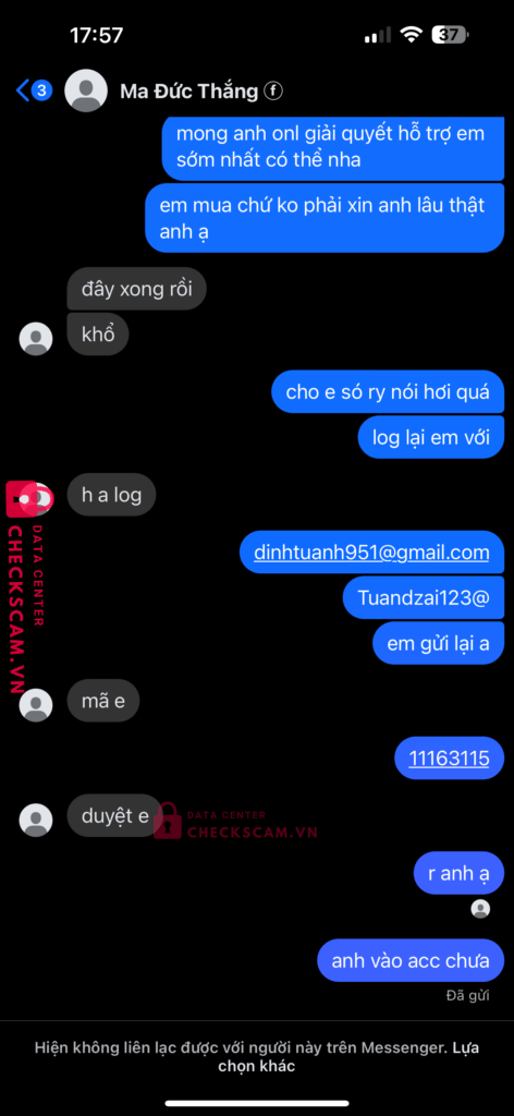 0865392166 DUONG THI CAM TU MB bị cảnh báo lừa đảo scam