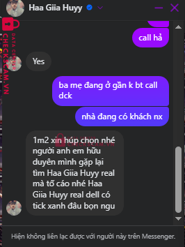 0865599912 Ha Gia Huy MB bị cảnh báo lừa đảo scam