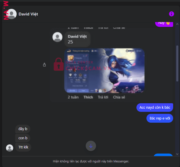 0868835096 NGUYEN QUOC VIET MB bị cảnh báo lừa đảo scam