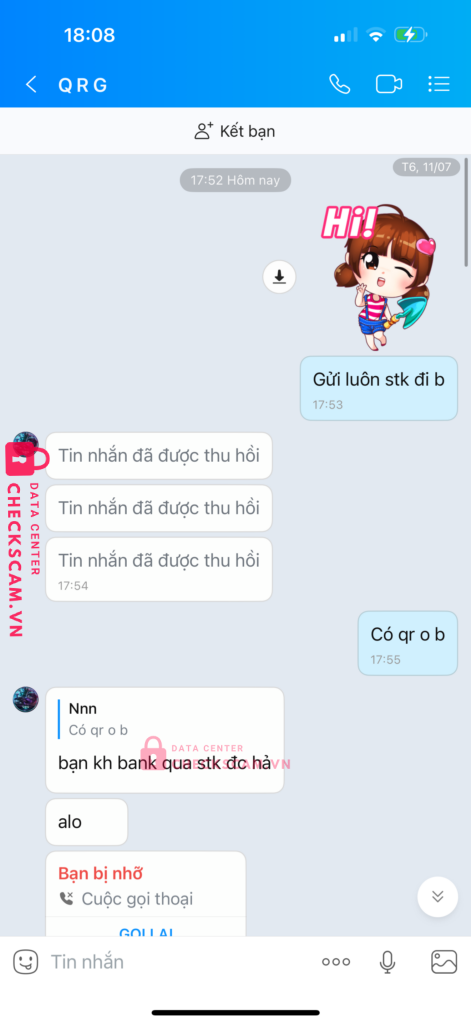 0868868546 TO HONG QUANG MB bị cảnh báo lừa đảo scam