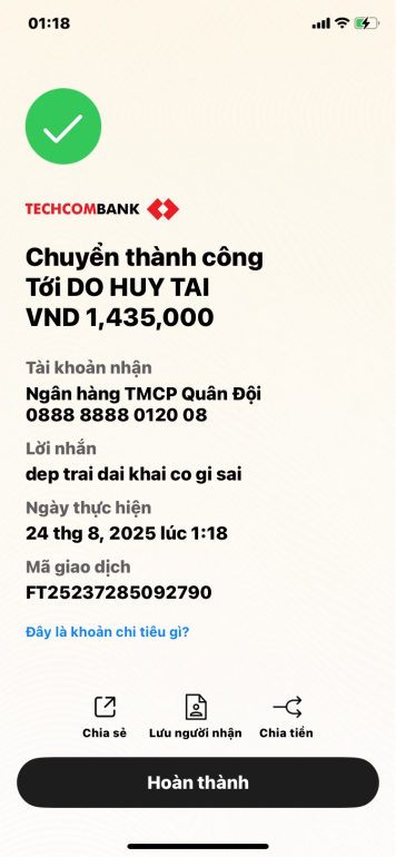08888888012008 Do Huy Tai MB bị cảnh báo lừa đảo scam