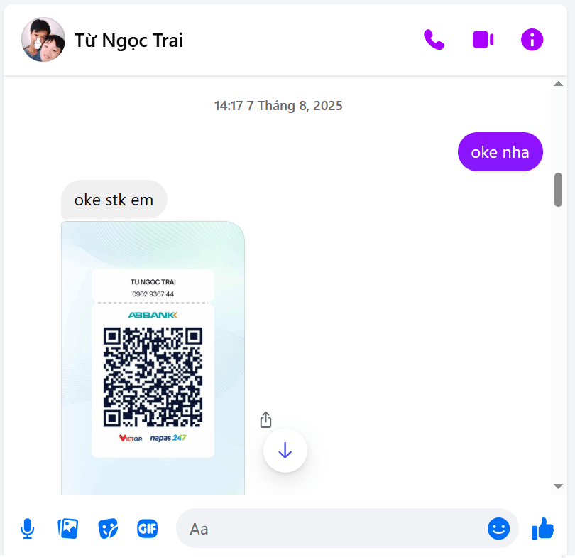 0902936744 TU NGOC TRAI AB BANK bị cảnh báo lừa đảo scam