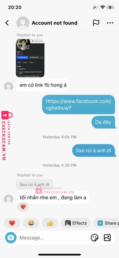 091208019009 NGUYEN THI THUY MB bị cảnh báo lừa đảo scam