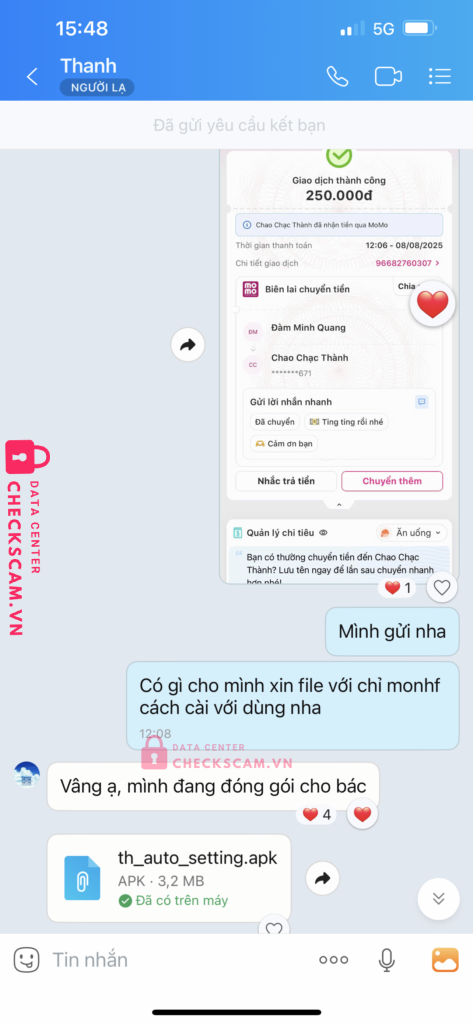 0922490671 CHAO CHAC THANH Momo bị cảnh báo lừa đảo scam