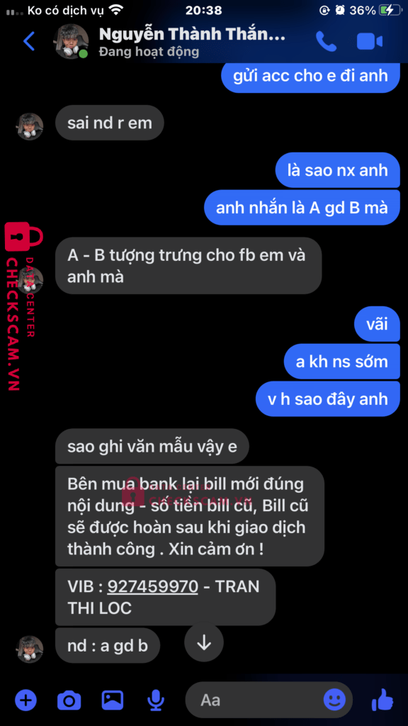 0926329652 To Thanh Tung VP BANK bị cảnh báo lừa đảo scam
