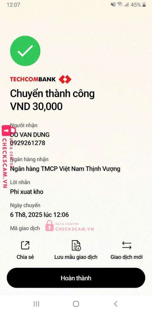 0929261278 DO VAN DUNG VP Bank bị cảnh báo lừa đảo scam