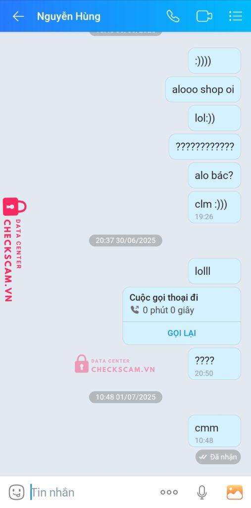 0948597626 Nguyen Sinh Hung MB bị cảnh báo lừa đảo scam