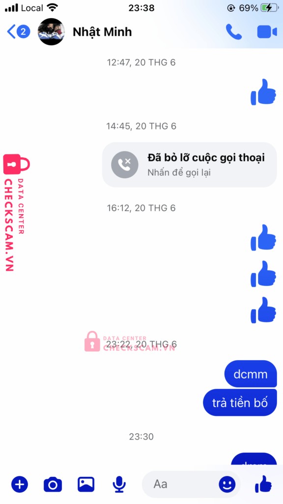 0976322814 VU LE TRANG MB bị cảnh báo lừa đảo scam