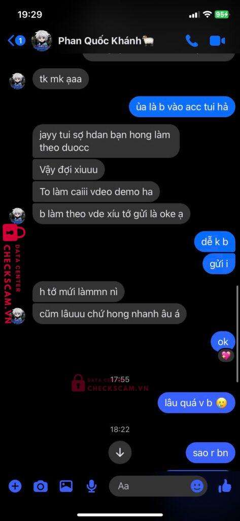 0977275881 PHAN THI TU MB bị cảnh báo lừa đảo scam