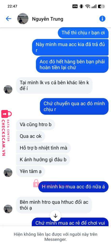 099904012006 NGUYEN VAN TRUNG MB bị cảnh báo lừa đảo scam