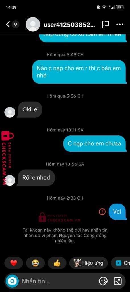 0347276021 Le Viet Hoang Huy MB bị cảnh báo lừa đảo scam