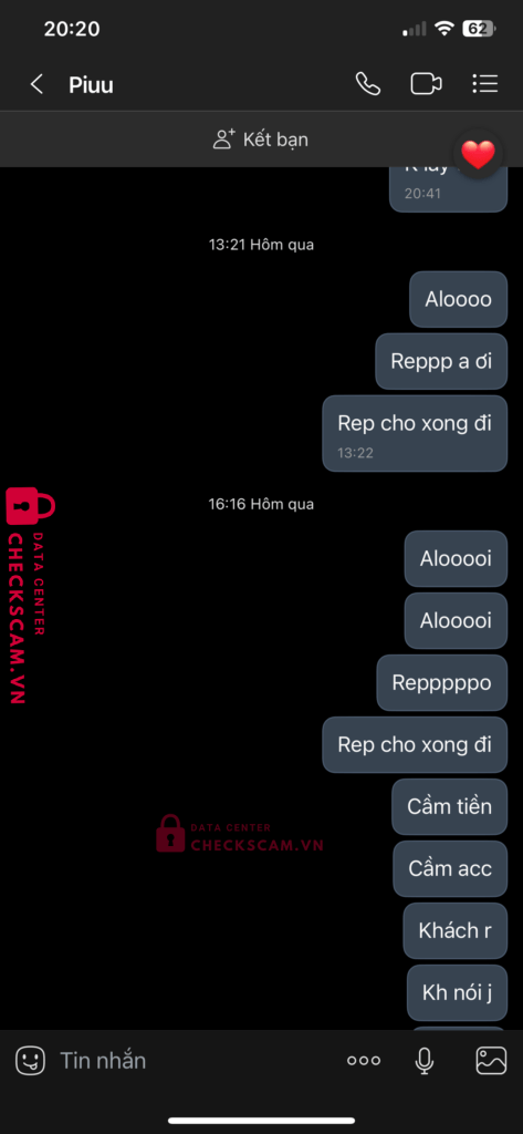 1052500884 Le Xuan Tinh VCB bị cảnh báo lừa đảo scam