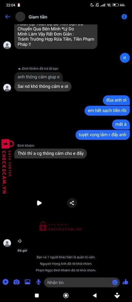 11032009999 Pham Huu Phu MB bị cảnh báo lừa đảo scam