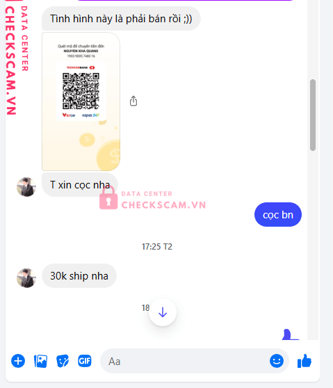 19039005748016 Nguyen Kha Quang Techcombank bị cảnh báo lừa đảo scam