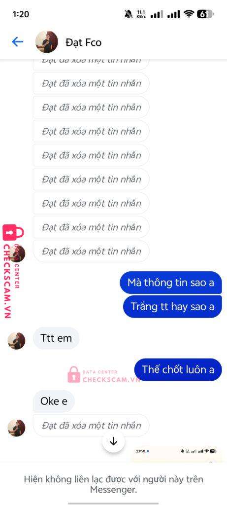 19072857835011 Nguyen Quoc Dat Techcombank bị cảnh báo lừa đảo scam