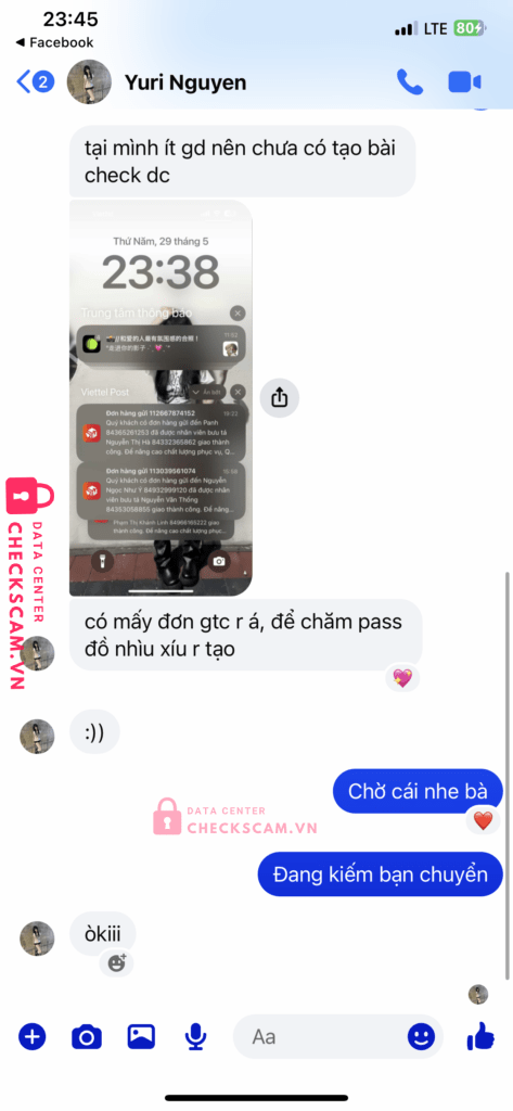 22070709082007 Ngo Thi Minh Anh MB bị cảnh báo lừa đảo scam