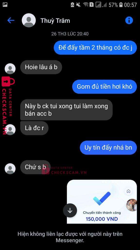 32189999999 Phan Thai Nhat MB bị cảnh báo lừa đảo scam
