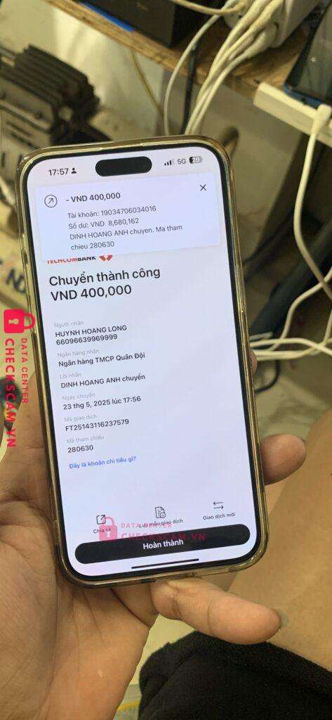 66096639969999 Huynh Hoang Long MB bị cảnh báo lừa đảo scam