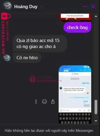 99MM25192M87076486 Hoang Ngoc Duy BV BANK bị cảnh báo lừa đảo scam