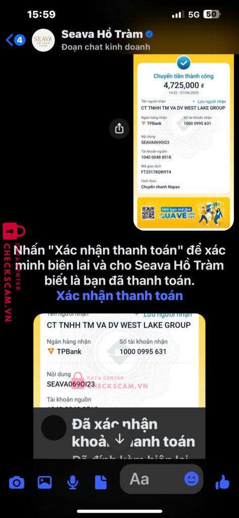 10000995631 WEST LAKE GROUP TP BANK bị cảnh báo lừa đảo scam