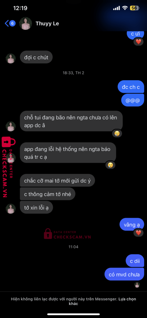 10001605025 Hoang Thi Anh Ngoc TP BANK bị cảnh báo lừa đảo scam